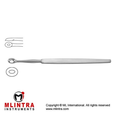 Wolff Lupus Curette Fig. 2 Stainless Steel, 14 cm - 5 1/2"
